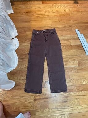 ROLLA'S Women's Straight Leg Jeans - Chocolate Brown